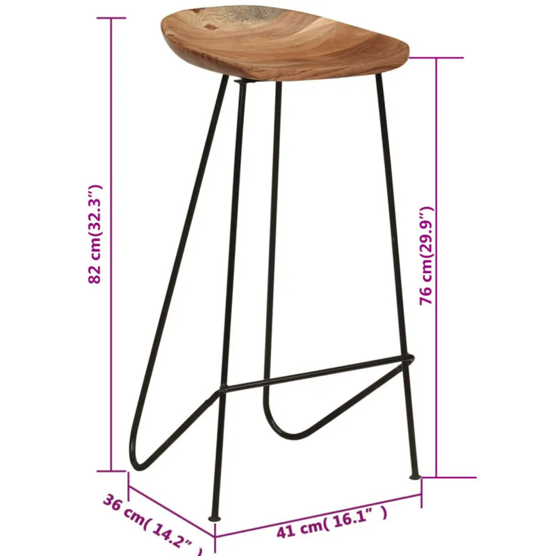 Odis Counter Stool with Metal Frame