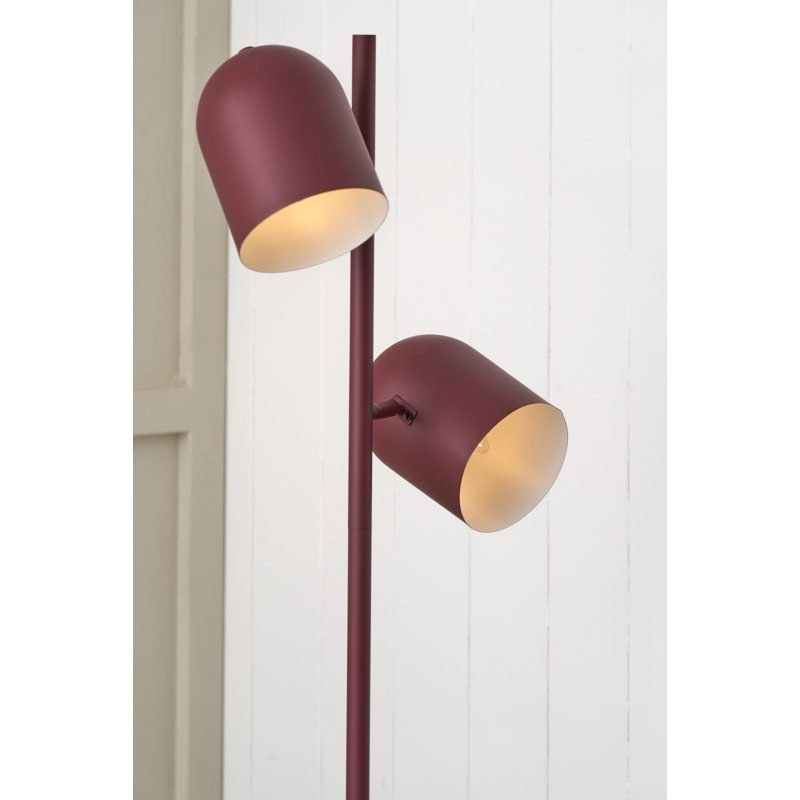 Finn 160cm Matte Task Floor Lamp, Grey, Grey