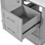 Meuble-lavabo de salle de bain avec structure en pin massif et 1 porte à fermeture douce et 3 tiroirs-1416131190