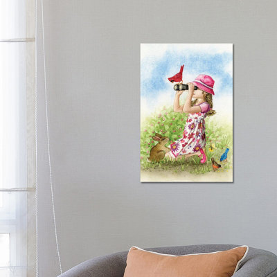Bird Watching 1 Piece Wrapped Canvas Painting