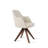 Marash Pyramid Swivel Arm Chair in Off White Boucle-98288165