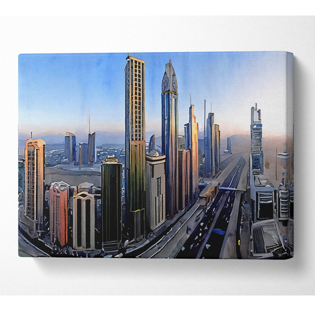 Downtown Dubai - Kunstdrucke auf Leinwand - Wrapped Canvas