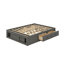 Base de lit plateforme grand format avec quatre tiroirs et rangement pour le pied de lit, tête de lit non incluse-694331036