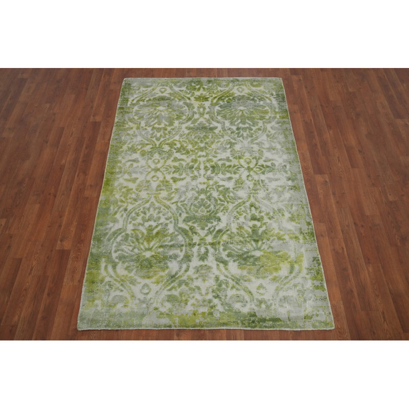 Tapis à motif abstrait vieilli 4 x 6