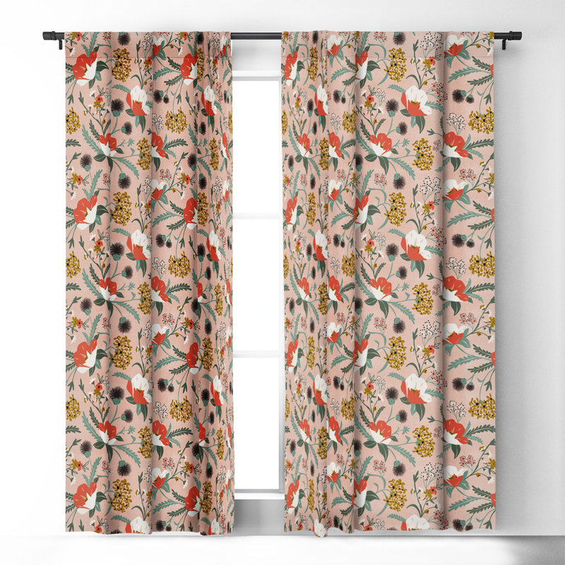 Marisha Blackout Curtain Pair, 50" W x 63" L