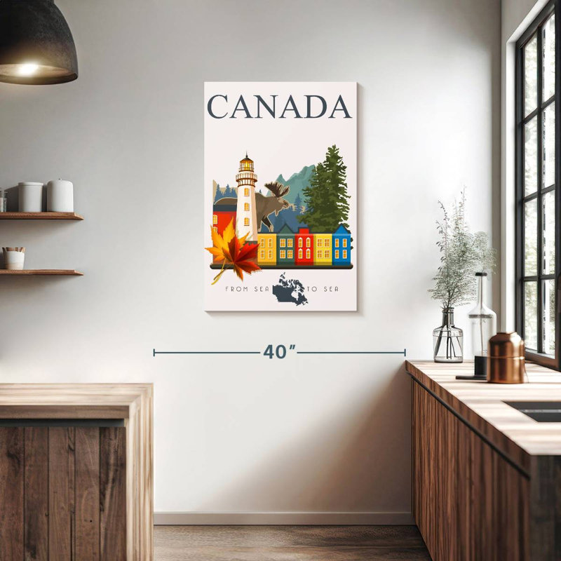 Aime Canada From Sea To Sea, 36" H x 24" W