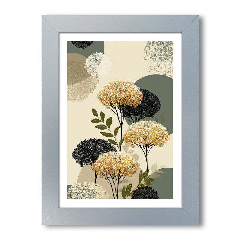 Nordic Eucalyptus Wall Art - Home Decor Giclee Art Print, Scandinavian botanical screen print in sage and mustard tones, minimalist 1 Piece Wall Art