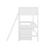 Lit mezzanine simple avec tablettes et bureau