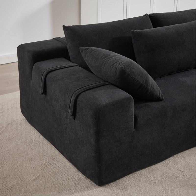 Ensemble de canapé modulaire rembourré Modern Chenille