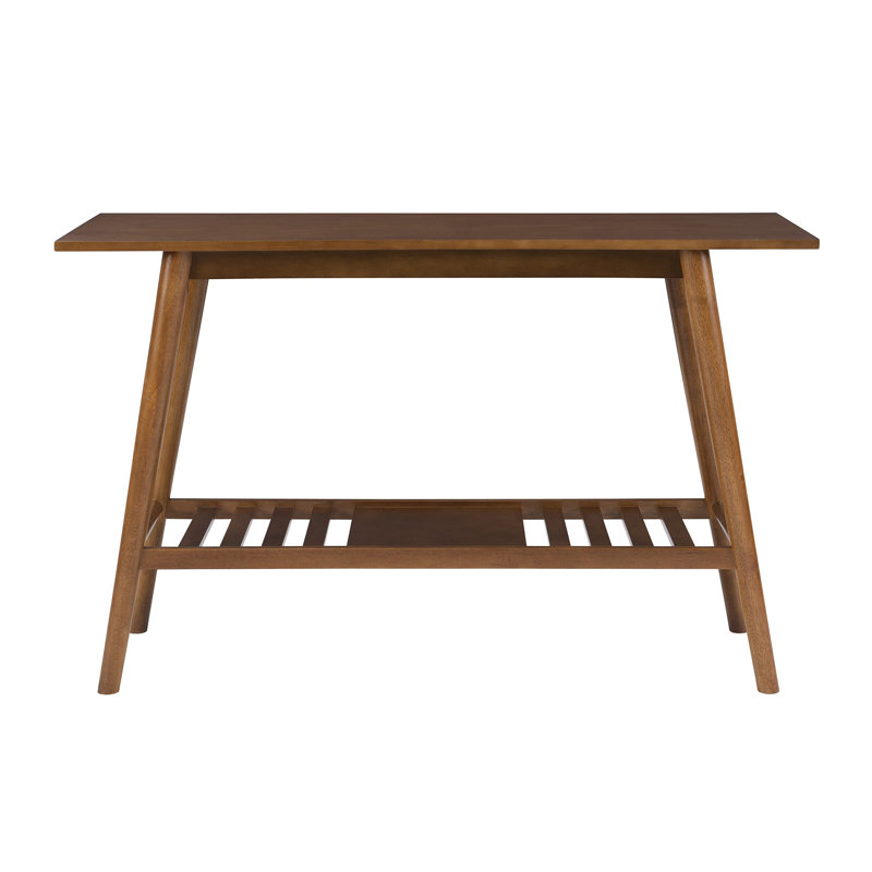 Mid-Century Walnut Console Table, Medium