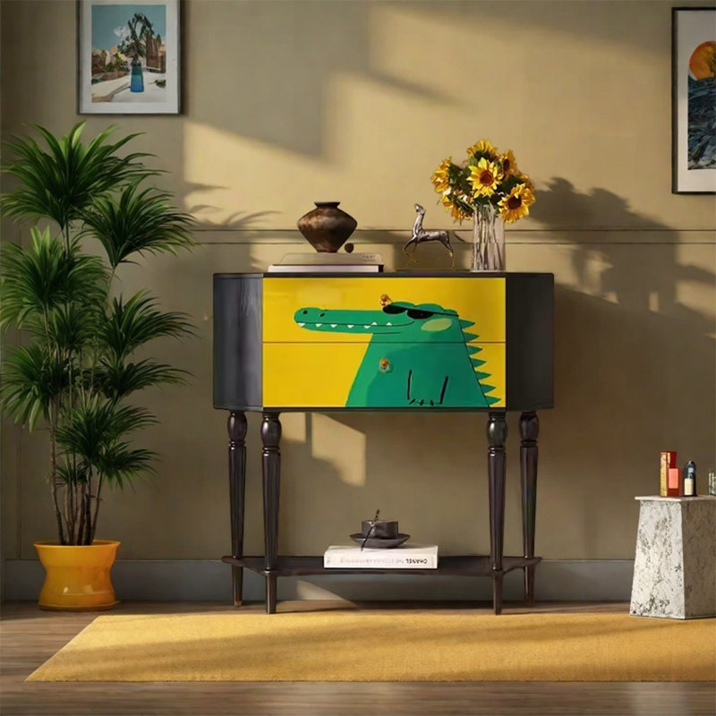 Armoire de rangement en bois massif avec tiroirs spacieux