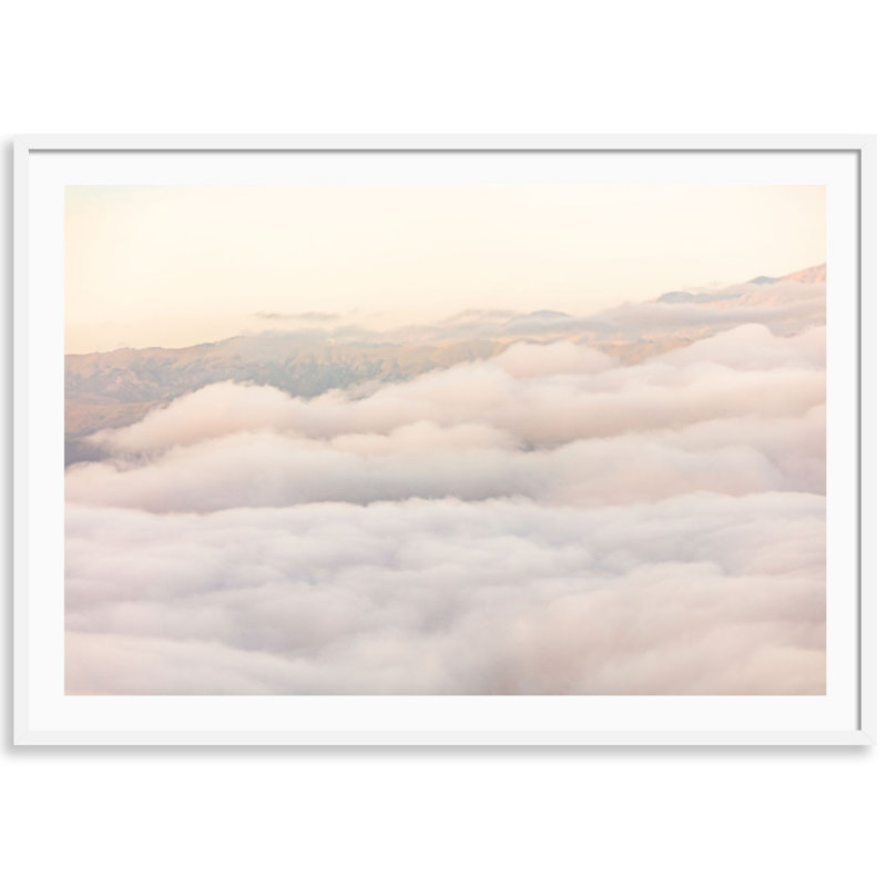 Heavenly 2 Print by Carly Tabak, 25" W x 18" H, White Wood