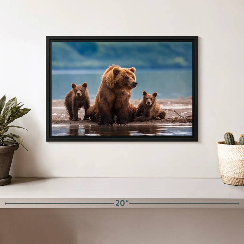 Kamchatka Bear Family, 9" H x 13" W