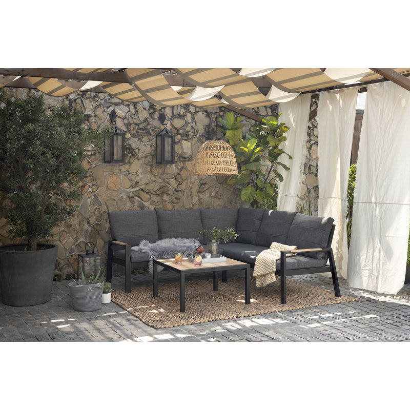 Ensemble de conversation modulaire 2 pièces avec coussins Panama