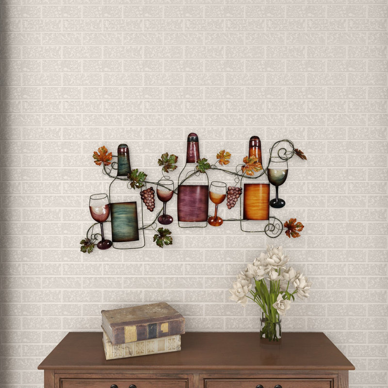 Metal Wine Wall Décor