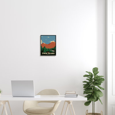 «Welcome Twin Peaks Mountain Landscape», art mural texturé par Matheus Lopes Castro