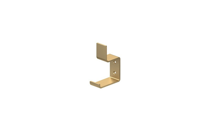 Deltana MH11U4 Heavy Duty, Modern Hook, 2-5/8" Projection in Brushed Brass