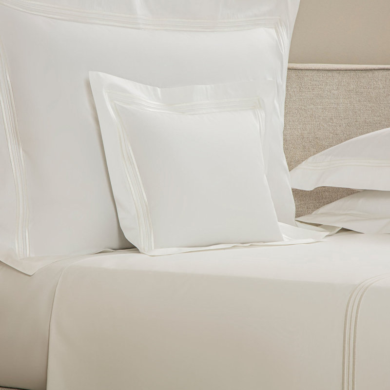 Triplo Bourdon Sham, White/Milk, Boudoir