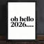 Encadré noir 2026, nouvel an, art mural, impression de texte minimaliste moderne-120786375