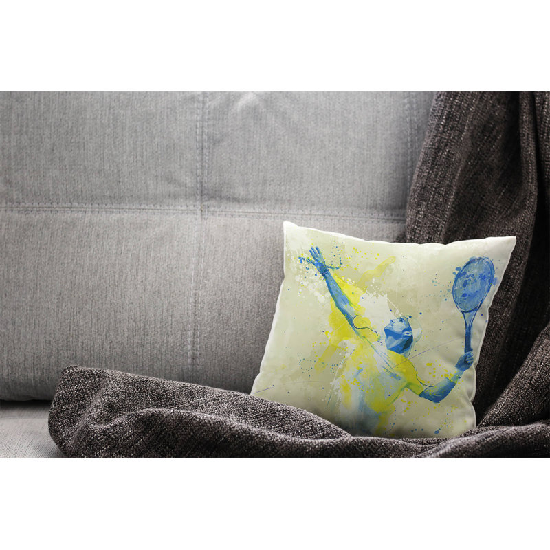 Tennis Square Throw Cushion