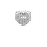 Minigiogali Ceiling Lamp 50 Crystal Transparent Matt Bronze 1 E26 Ul