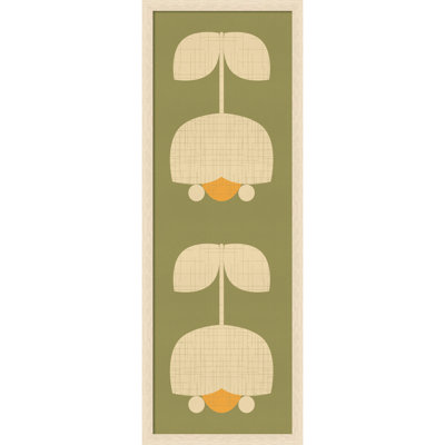  Framed Fabric Pinboard, Scandinavian Tulip Decor by Dina Dankers Printed Bulletin Board for Use as a Vision Board or Wall Organization