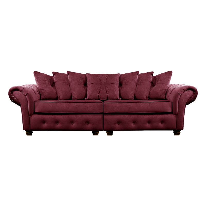 Lila 2 Seater Velvet Sofa, Plum
