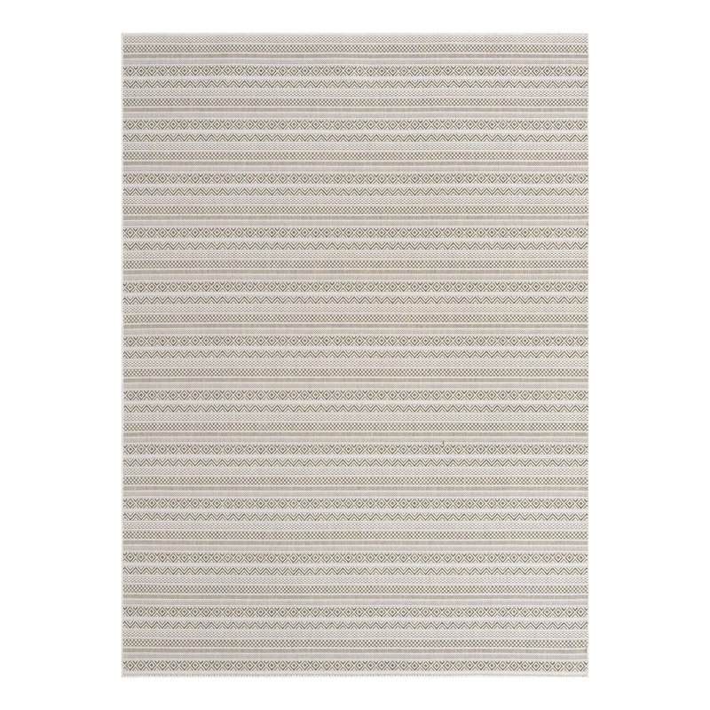 Striped Indoor / Outdoor Rug, Rectangle 7'10" x 11'