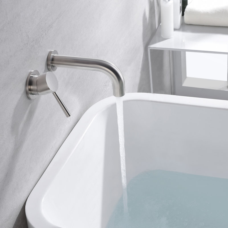 1 Handle Bathroom Bath Faucet, Brushed Nickel