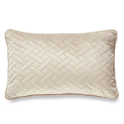 Laser Embossed Chevron Pattern Pillow Cover