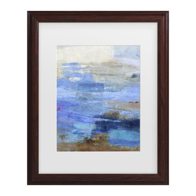 Bolog Suzanne Nicoll Blue Wave 2 Matted Framed Art