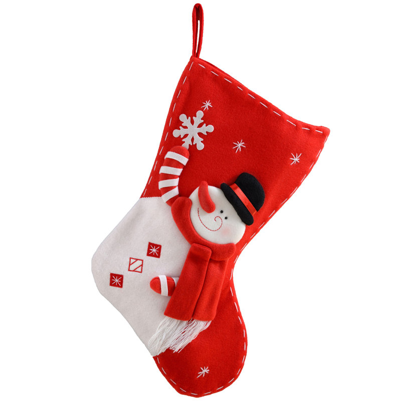 3D Snowman Christmas Stocking
