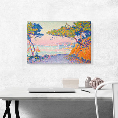 «Golfe Juan 1896» par Paul Signac, reproduction d'art sur toile tendue