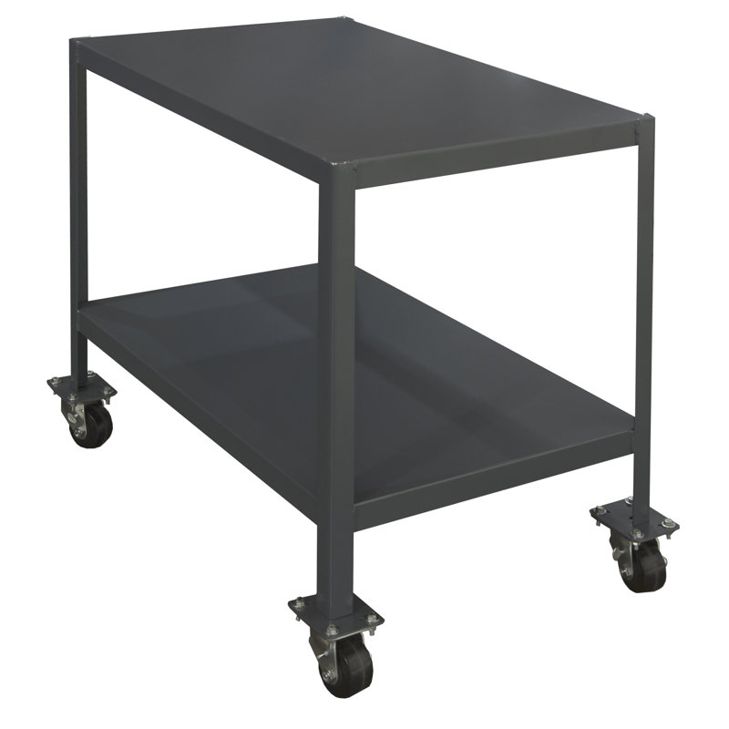 Établi mobile à plateau en acier robuste, H 36 po x l 24 po x P 48 po
