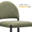 Hayley Upholstered Fabric Counter Stool In Black Leaf-109758075-109758076