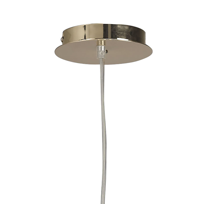 Eurich 4 - Light Drum Pendant, Black, French Gold