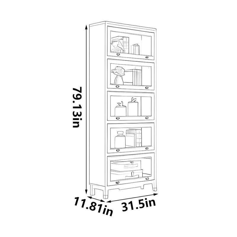 Anshul, (5 tablettes) H 79,13 po x l 31,5 po x P 11,81 po