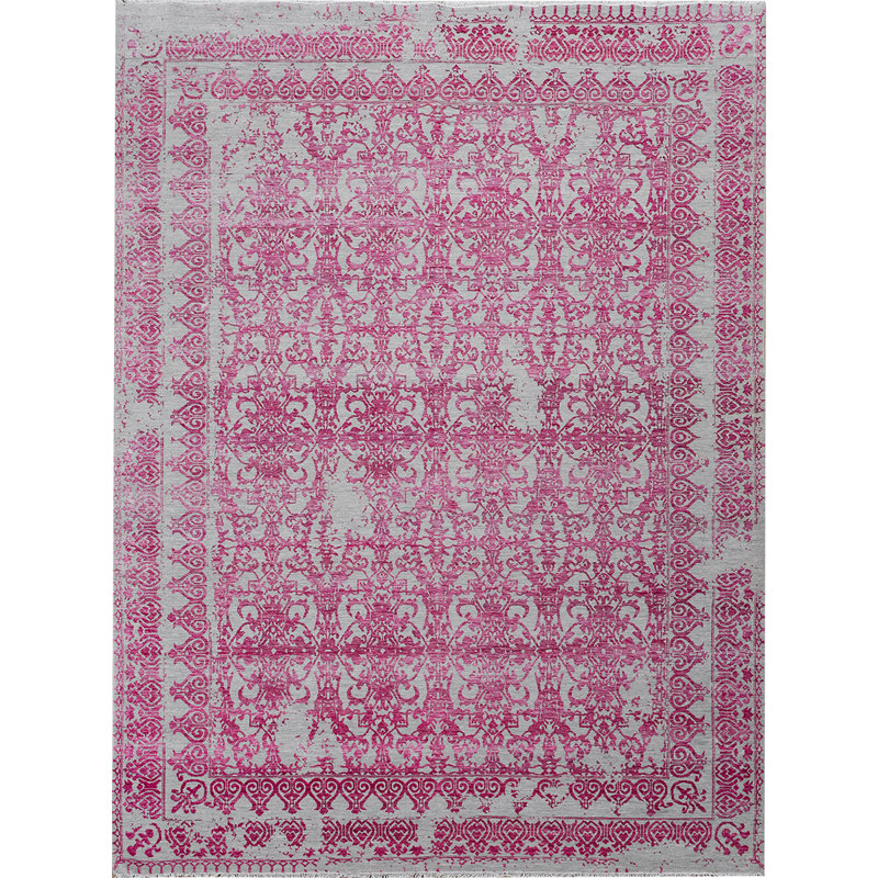 Wool Geometric Area Rug, Rectangle 9' x 12'