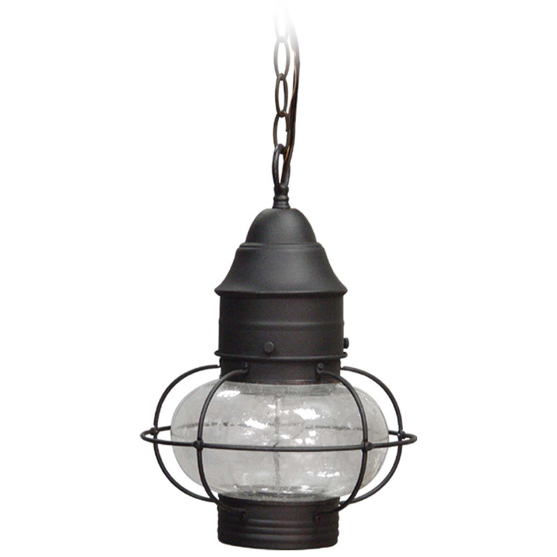 Luminaire suspendu d'extérieur à 1 lumière Allare, Noir
