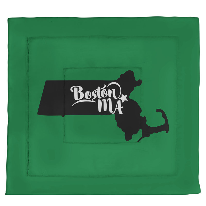 Polyester Comforter, Queen Comforter, Green