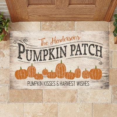  Pumpkin Patch Personalized Doormat