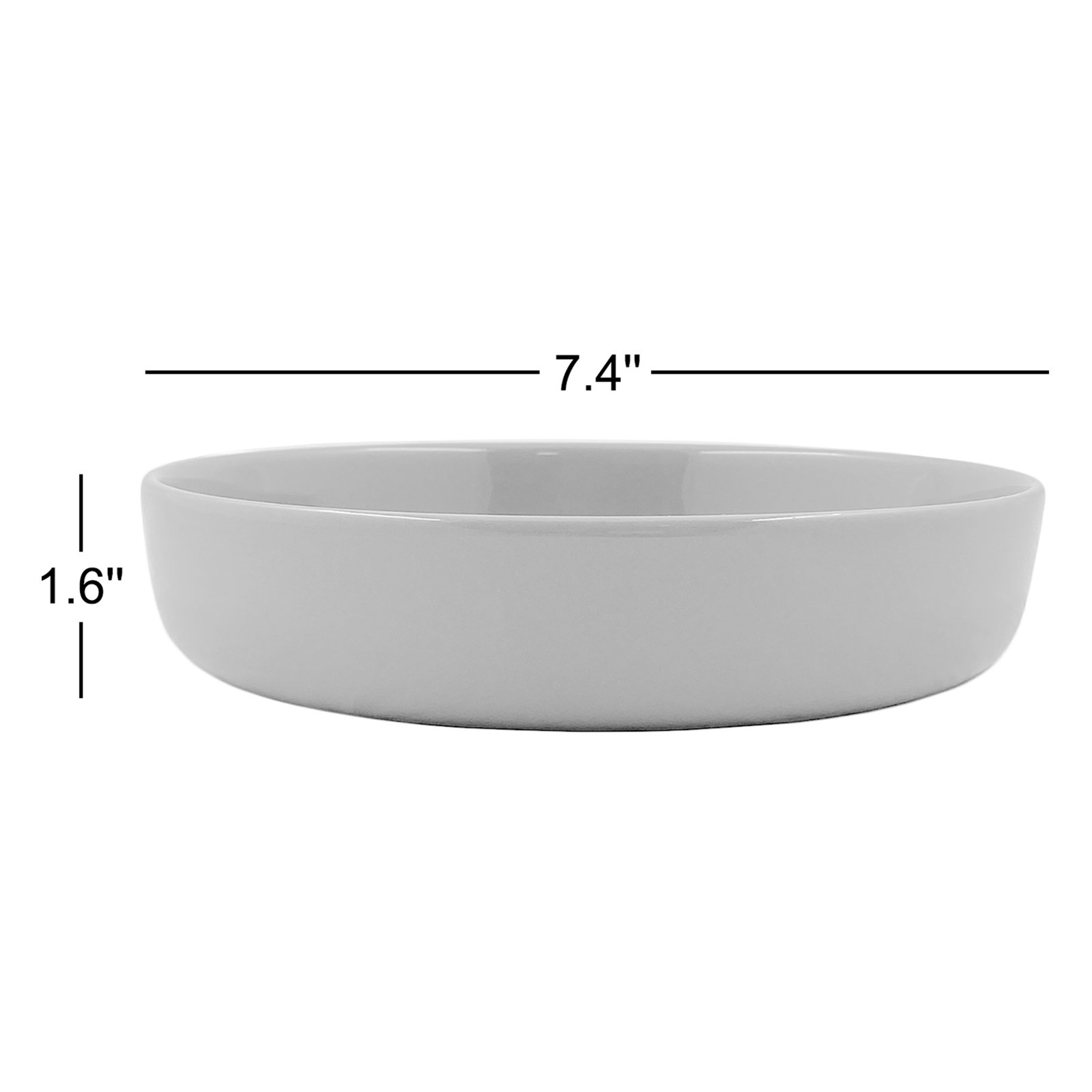 Canvas Home Reims Stoneware Salad Bowl 14oz, Dark Gray