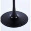 42.1" Matte Black Table For 4-6, Top With Metal Legs, Enhances Dining Space Appearance Mid-Century End Table, Stable Also Suitable-1552009424