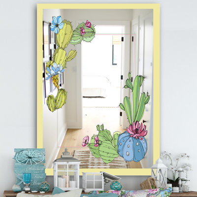 Cactus 2 - Miroir mural traditionnel