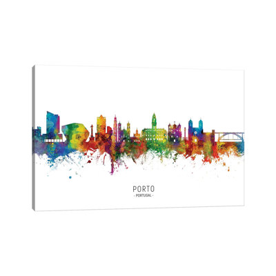 " Porto Portugal Skyline " by Michael Tompsett