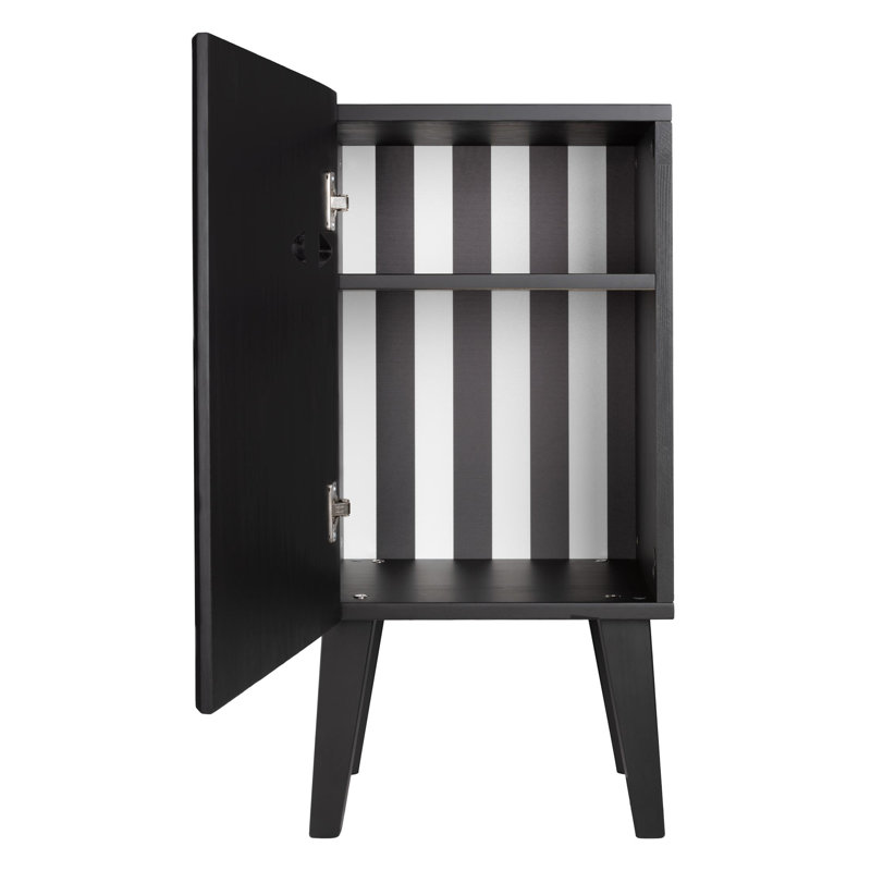 44cm W Solid Wood Bedside Table, Right Orientation