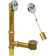 Trip Lever Leg Tub Drain with Overflow