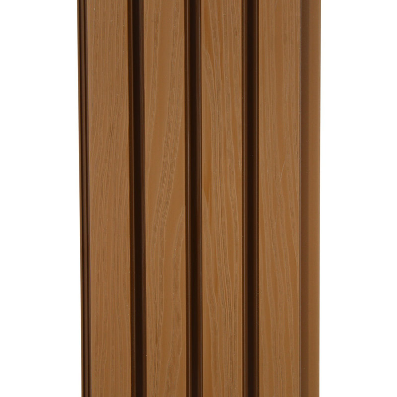 106" x 8.5" Outdoor Composite Slat Siding Boards, Pack of 30 (About 188 sq. ft.), Brown