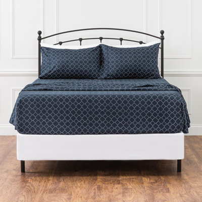 Quatrefoil Ultra Soft Geometric Microfiber Percale Sheet Set