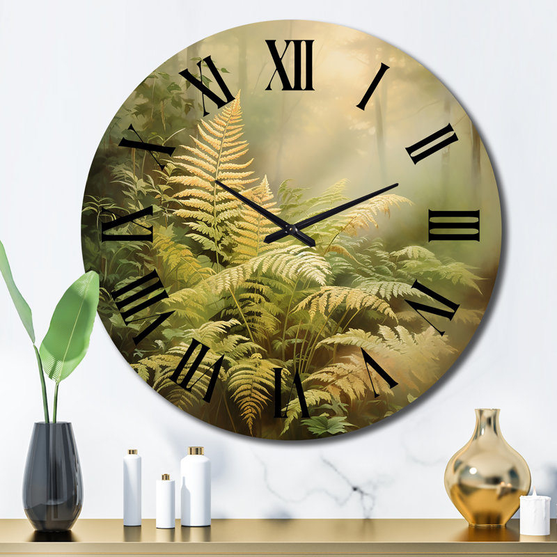 Corneille - Horloge murale florale, Grand